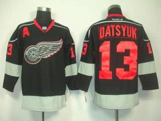 Cheap Detroit Red Wings 13 Pavel Datsyuk Black Jersey For Sale