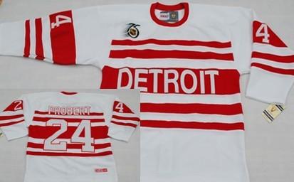 Cheap Detroit Red Wings 24 Bob Probert White Jersey CCM For Sale