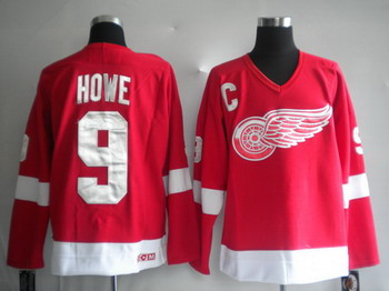 Cheap Jerseys Deroit Red wings 9 HOWE red C patch For Sale
