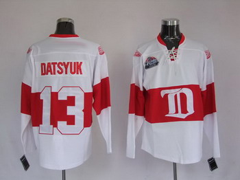 Cheap Deroit Red wings 13 Pavel Datsyuk White Winter Classic For Sale