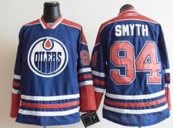 Cheap Edmonton Oilers 94 Ryan Smyth Blue NHL Jersey For Sale