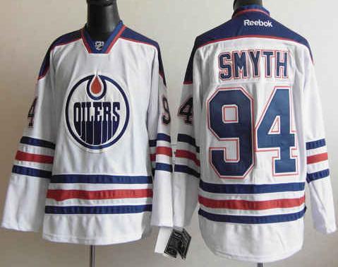 Cheap Edmonton Oilers 94 Smyth White NHL Jerseys For Sale