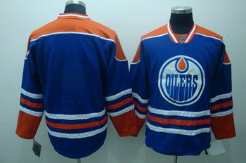 Cheap Edmonton Oilers Blank Blue Jerseys For Sale
