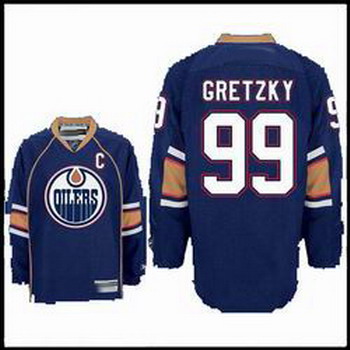 Cheap Edmonton Oilers 99 Wayne Gretzky navy Jerseys For Sale