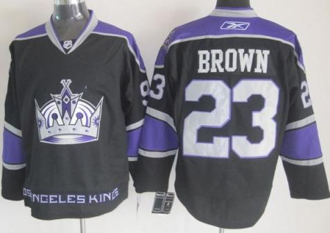 Los Angeles Kings 23 Brown Black NHL Jerseys