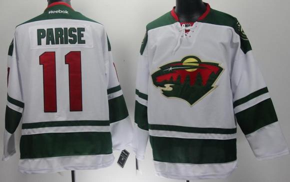 Minnesota Wild 11 Zach Parise White NHL Jerseys New