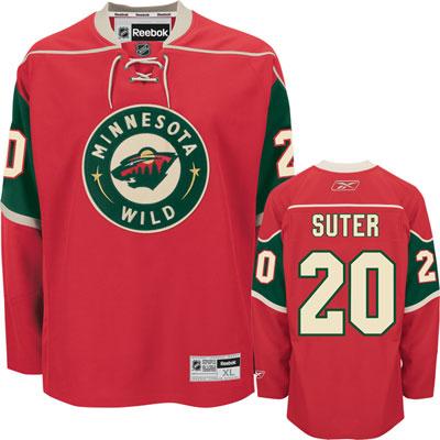 Cheap Minnesota Wild 20 Ryan Suter Red NHL Jersey For Sale