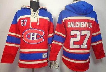 Cheap Montreal Canadiens 27 Alex Galchenyuk Red Lace-Up NHL Jersey Hoodies For Sale