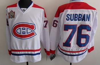 Cheap Montreal Canadiens 76 Subban White Jerseys Classic For Sale