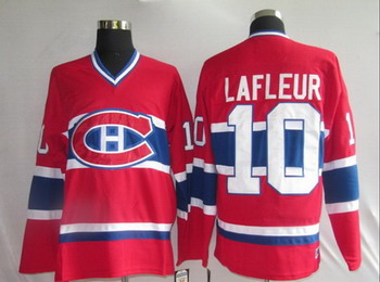 Cheap Montreal Canadiens 10 LAFLEUR red CH CCM For Sale