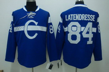 Cheap Montreal Canadiens 84 LATENERESSE BLUE For Sale