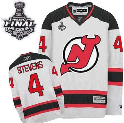 Cheap New Jersey Devils #4 Scott Stevens White With 2012 Stanley Cup Finals Patch NHL Jerseys For Sale