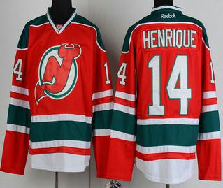 Cheap New Jersey Devils 14 Adam Henrique Red Green NHL Jerseys For Sale