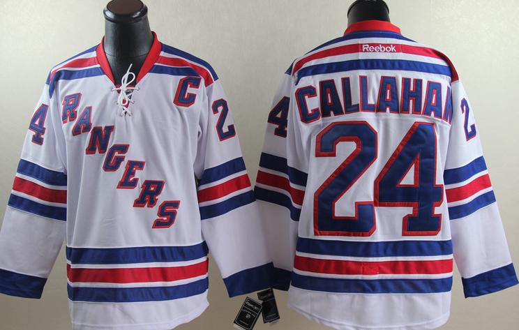 Cheap New York Rangers 24 Ryan Callahan White NHL Jersey For Sale