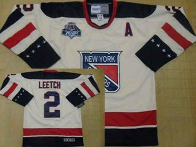 Cheap New York Rangers 2 Brian Leetch 2012 Winter Classic Cream Jersey For Sale