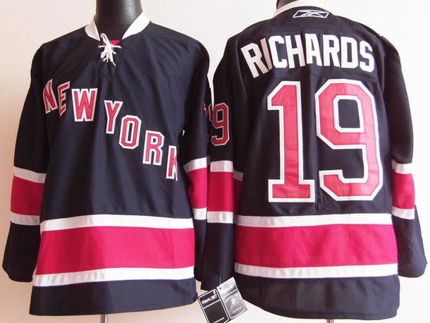 Cheap New York Rangers 19 Richards Navy Blue 85th Hockey Jerseys For Sale