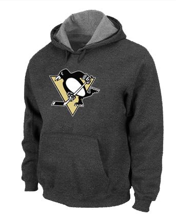 Cheap Pittsburgh Penguins Big & Tall Logo Pullover NHL Hoodie D.Grey For Sale