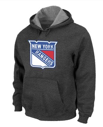 Cheap New York Rangers Big & Tall Logo Pullover NHL Hoodie D.Grey For Sale