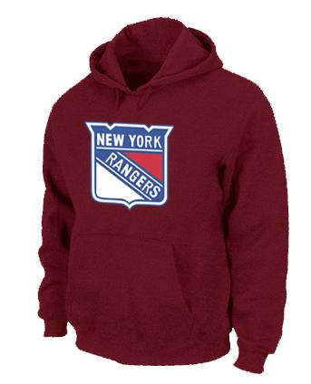 Cheap New York Rangers Big & Tall Logo Pullover NHL Hoodie Red For Sale