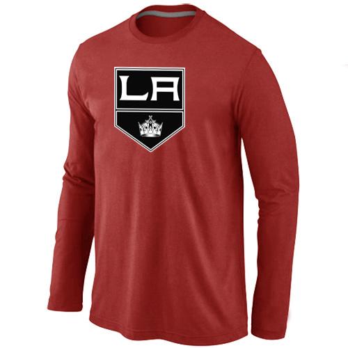 Cheap Los Angeles Kings Big & Tall Logo red Long Sleeve NHL T-Shirt For Sale