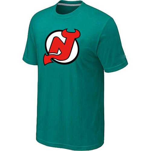 Cheap NHL New Jersey Devils Big & Tall Logo Green T-Shirt For Sale