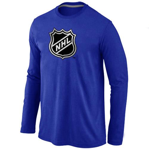 Cheap Big & Tall Logo Blue Long Sleeve T-Shirt For Sale