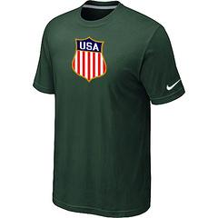 Cheap Nike Team USA Hockey Winter Olympics KO Collection Locker Room T-Shirt dark green For Sale