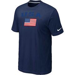 Cheap USA Olympics USA Flag Collection Locker Room T-Shirt dark blue For Sale