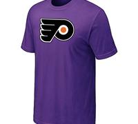 Cheap NHL Philadelphia Flyers Big & Tall Logo Purple T-Shirt For Sale
