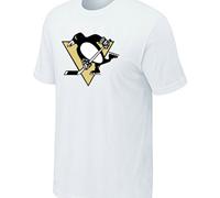 Cheap NHL Pittsburgh Penguins Big & Tall Logo White T-Shirt For Sale