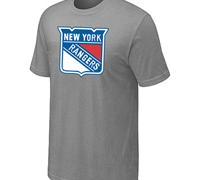 Cheap NHL New York Rangers Big & Tall Logo L.Grey T-Shirt For Sale