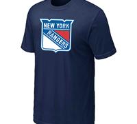 Cheap NHL New York Rangers Big & Tall Logo D.Blue T-Shirt For Sale