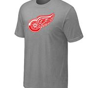 Cheap NHL Detroit Red Wings Big & Tall Logo L.Grey T-Shirt For Sale