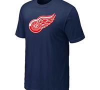 Cheap NHL Detroit Red Wings Big & Tall Logo D.Blue T-Shirt For Sale