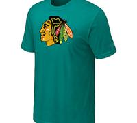 Cheap NHL Chicago Blackhawks Big & Tall Logo Green T-Shirt For Sale