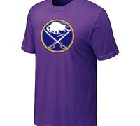 Cheap NHL Buffalo Sabres Big & Tall Logo Purple T-Shirt For Sale