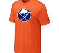 Cheap NHL Buffalo Sabres Big & Tall Logo Orange T-Shirt For Sale
