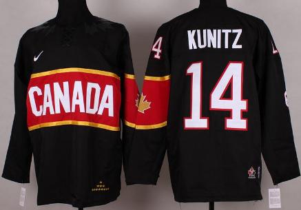 Cheap 2014 Winter Olympics Canada Team 14 Jamie Benn Black Hockey Jerseys For Sale