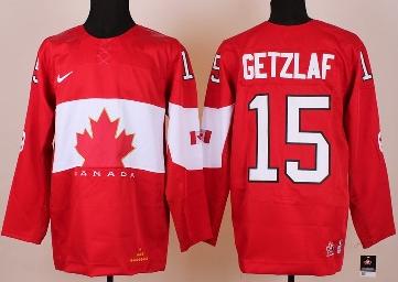 Cheap 2014 Winter Olympics Canada Team 15 Ryan Getzlaf Red Hockey Jerseys For Sale