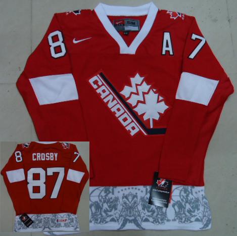 Cheap NHL Team Canada 87 Sidney Crosby 2012 Olympic Red Jerseys For Sale