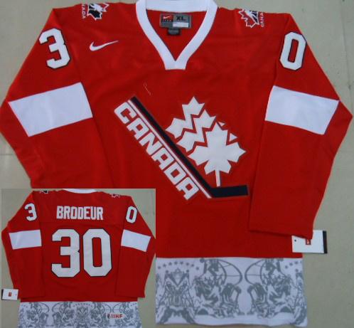 Cheap NHL Team Canada 30 Brodeur 2012 Olympic Red Jerseys For Sale