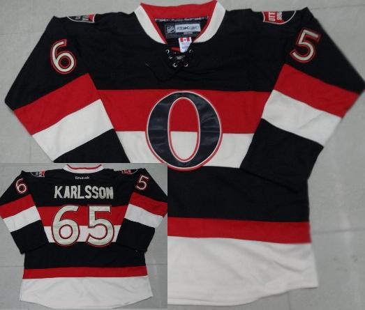 Cheap Ottawa Senators 65 Erik Karlsson Black For Sale