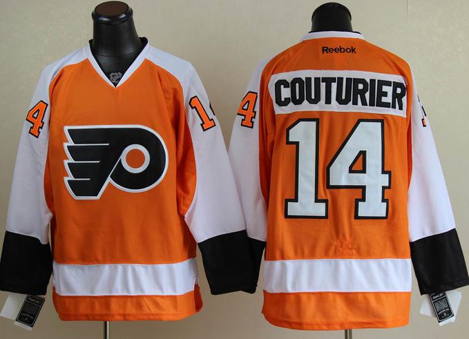 Cheap Philadelphia Flyers 14 Sean Couturier Orange NHL Jerseys For Sale