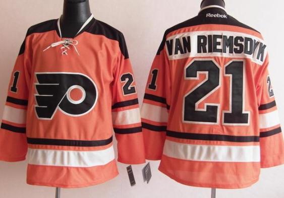 Cheap Philadelphia Flyers 21 James Vanriemsdyk 2012 Winter Classic Orange Jerseys For Sale