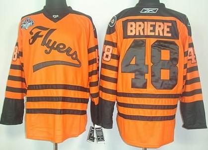 Cheap Philadelphia Flyers 48 Danny Briere 2012 Winter Classic Orange Jerseys For Sale