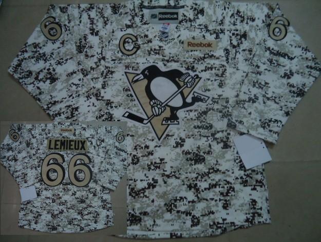 Cheap Pittsburgh Penguins #66 Mario Lemieux White Camo NHL Jerseys For Sale