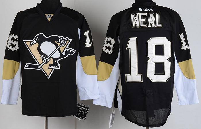 Cheap Pittsburgh Penguins 18 James Neal Black Hockey NHL Jerseys For Sale