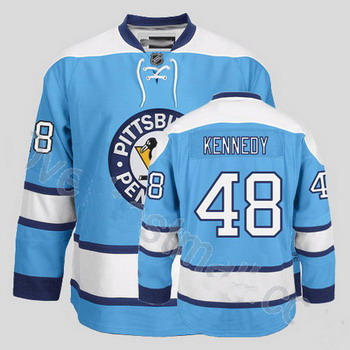 Cheap Pittsburgh Penguins 48 Tyler Kennedy Stitched Blue Jersey For Sale