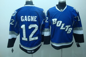 Cheap Tampa Bay Lightning 12 Gagne blue jerseys bolts 2011 For Sale