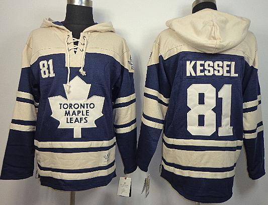 Cheap Toronto Maple Leafs 81 Phil Kessel Blue Lace-Up NHL Jersey Hoodies For Sale